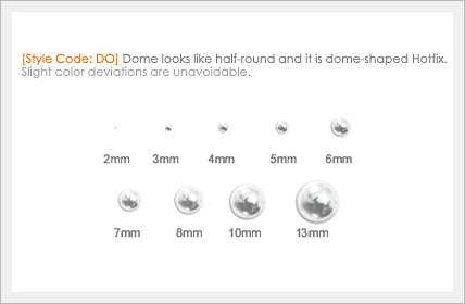 Dome Hotfix Made in Korea